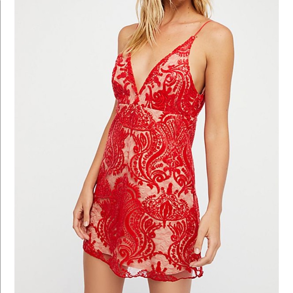 Free People Night Shimmer Mini Dress